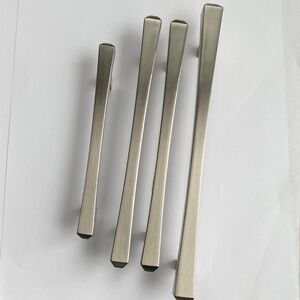 Top knobs expensive hardware set of 4 Modern Silver Cabinet Handles